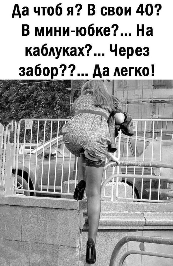 через забор в юбке