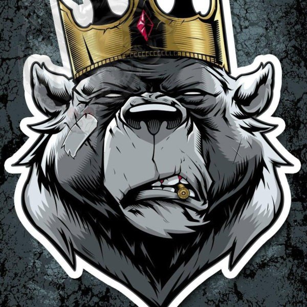 медведь с сигарой