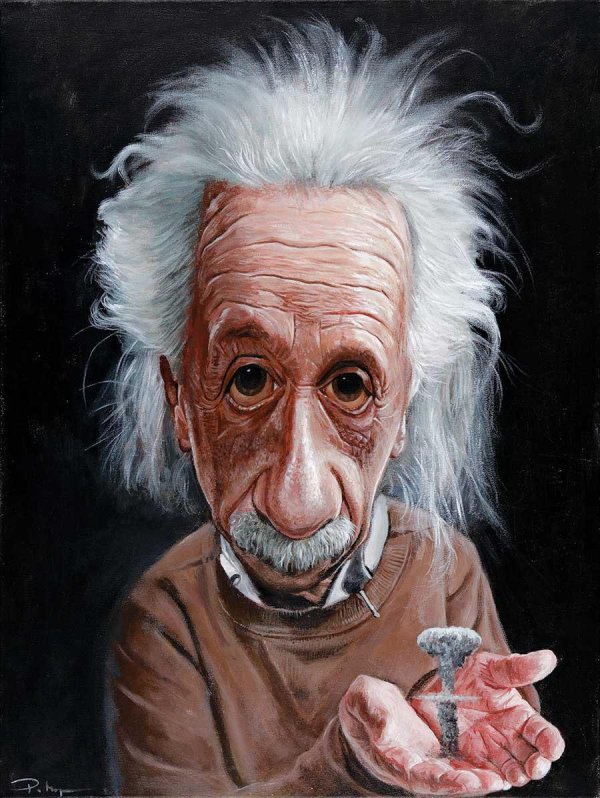 портрет эйнштейна