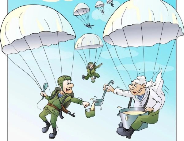 десантники рисунок