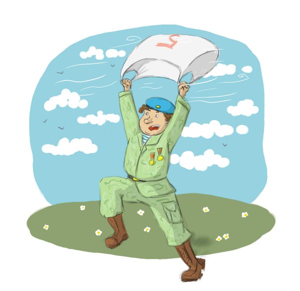 десантники рисунок