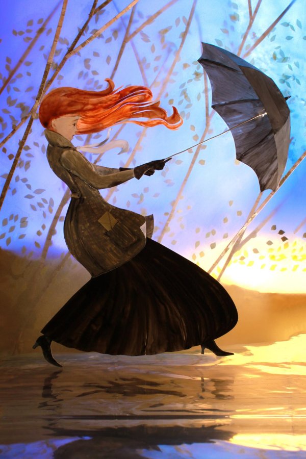 девочка с зонтиком