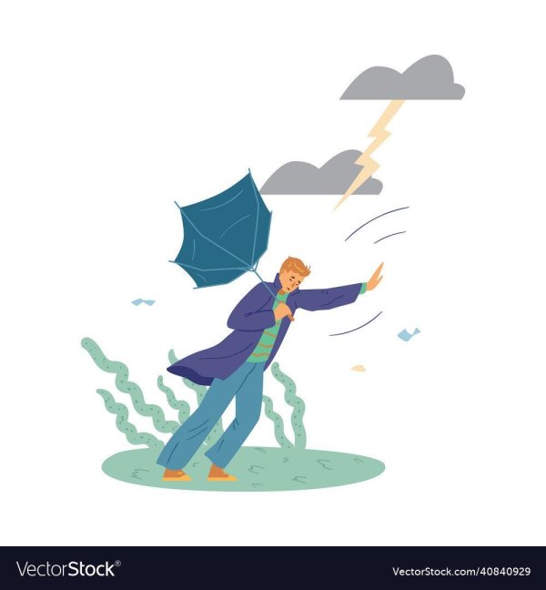 мужчина с зонтом