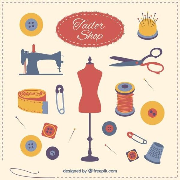 швейные инструменты вектор