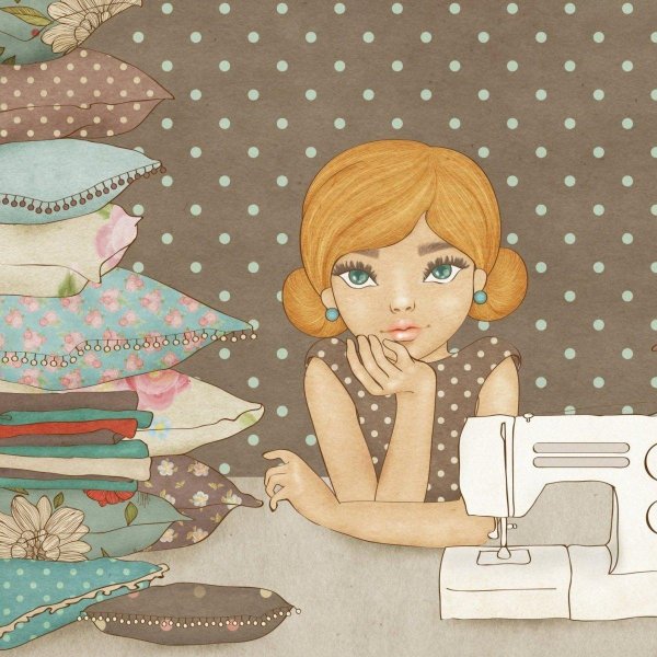 рисунок швеи