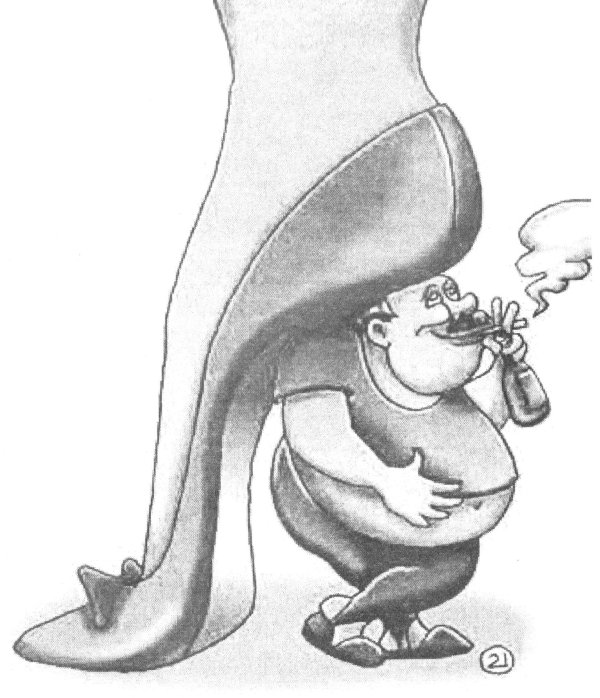 каблук карикатура