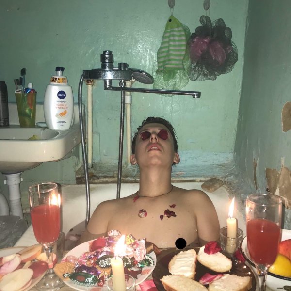 романтик в ванной смешно