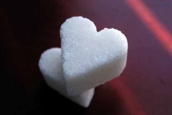 сердечки с сахаром