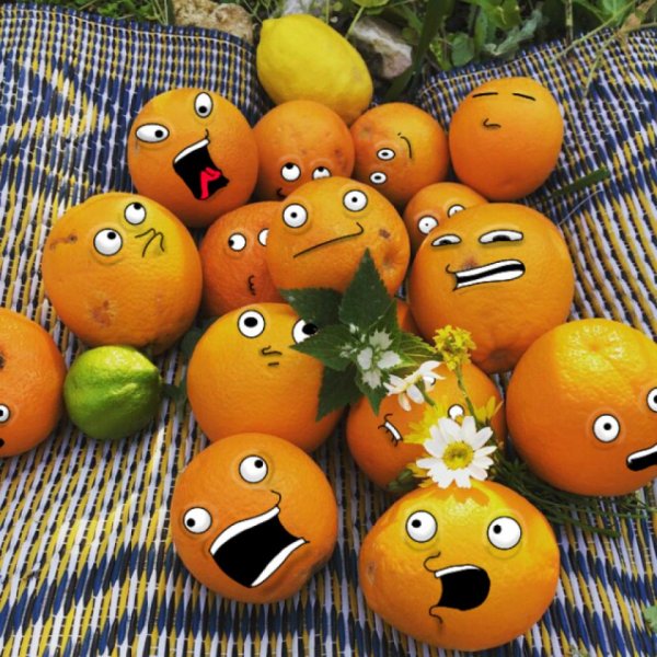 апельсин смешной