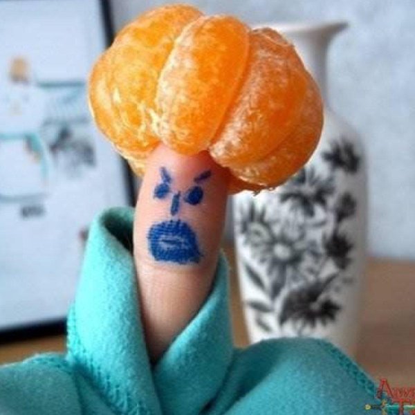 очищенный мандарин