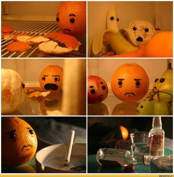 смешной апельсин