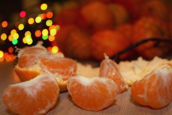 новогодние мандарины