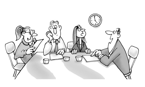 деловое общение карикатура