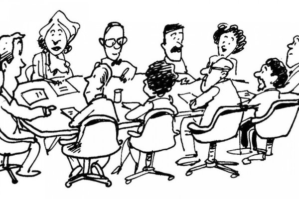 иллюстрация родители в собрании