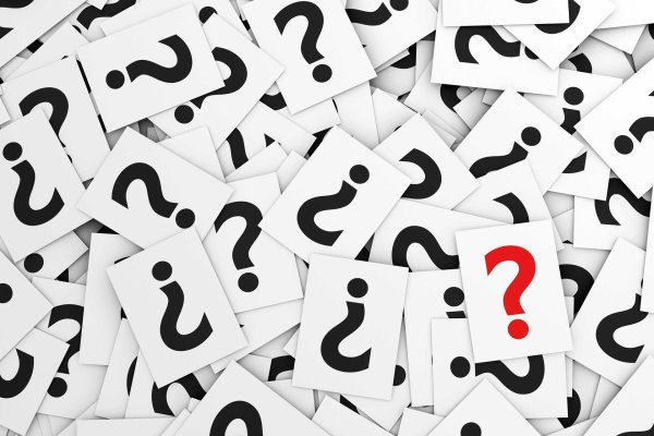 много вопросительных знаков