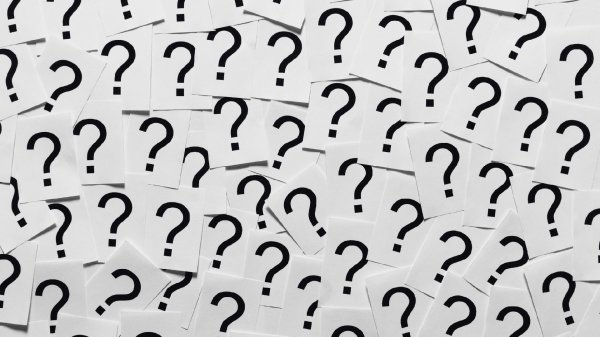 много вопросительных знаков