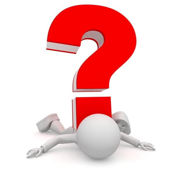 белый человечек с вопросом