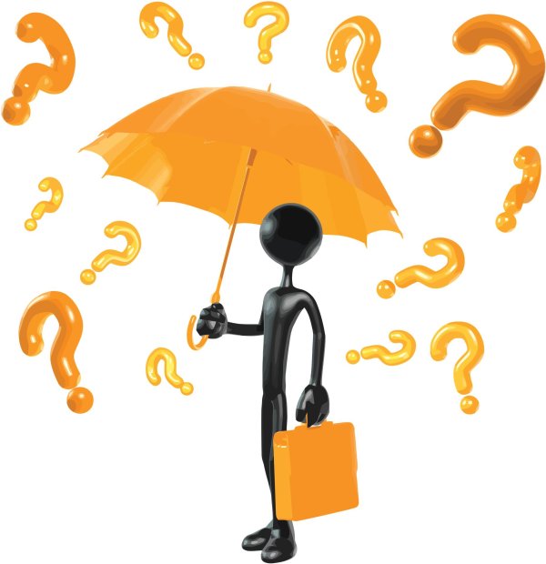 вопрос в виде человечка