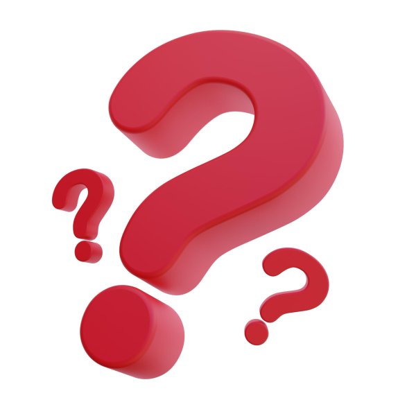 красный вопросительный знак без фона