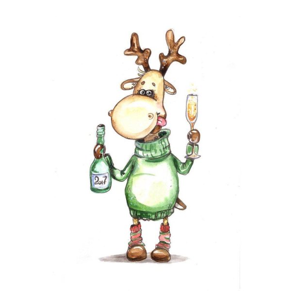 новогодние открытки прикольные