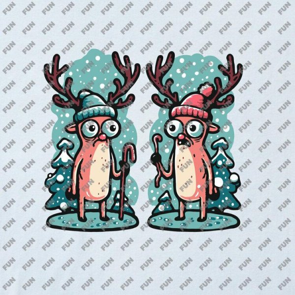 новогодняя акварель