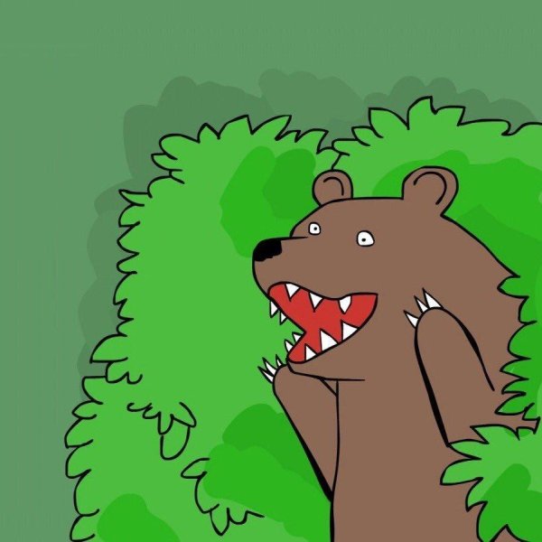 медведь из куста