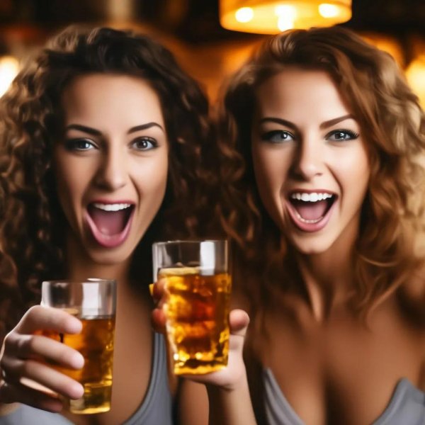 пьяна девушка