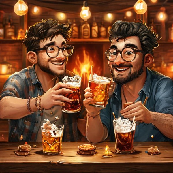 мужчина с пивом