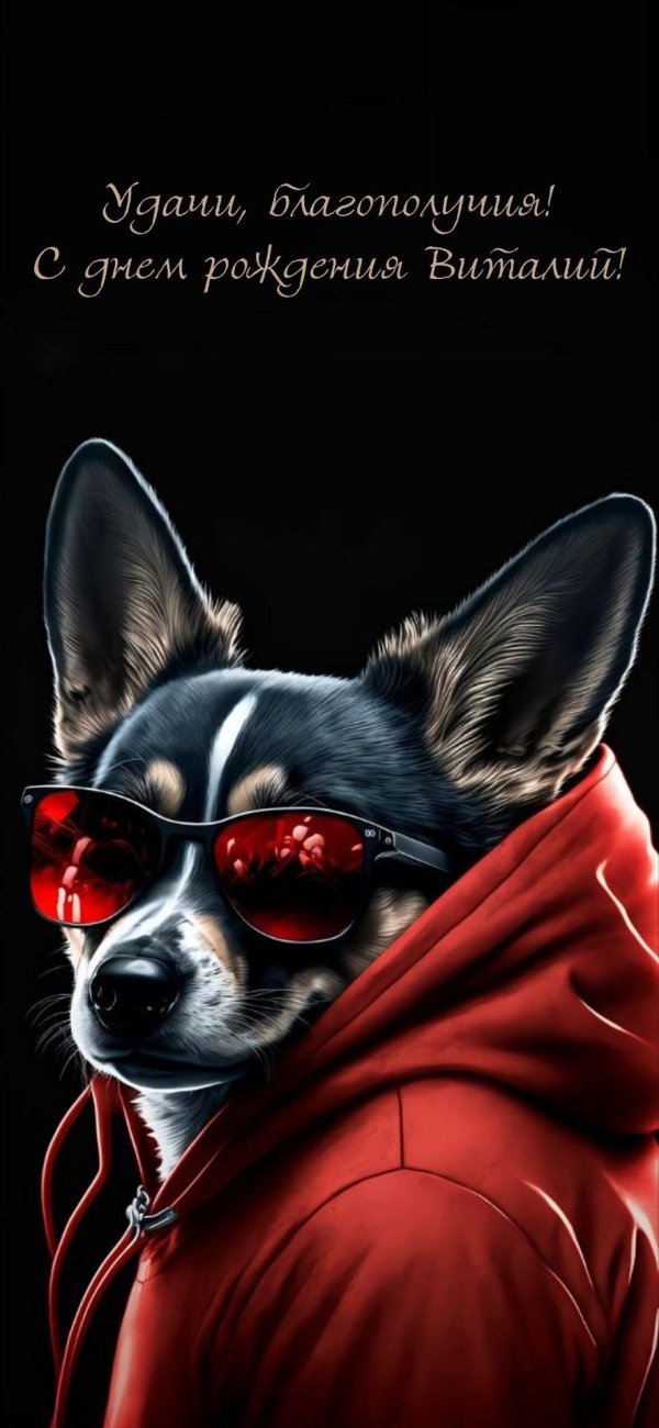 с днем рождения виталя открытка