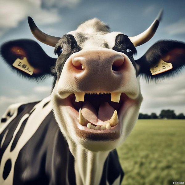 улыбка коровы