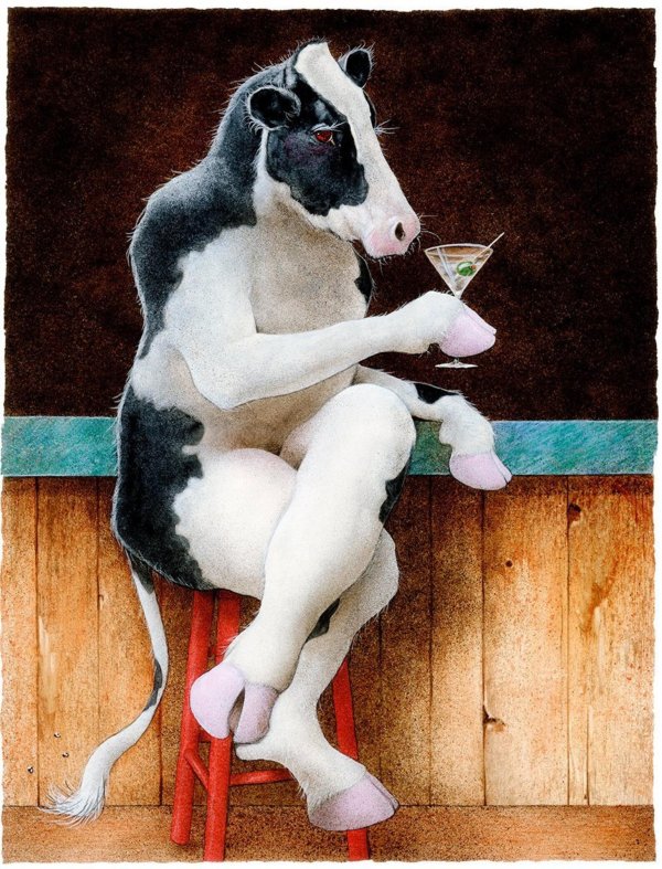 корова картина