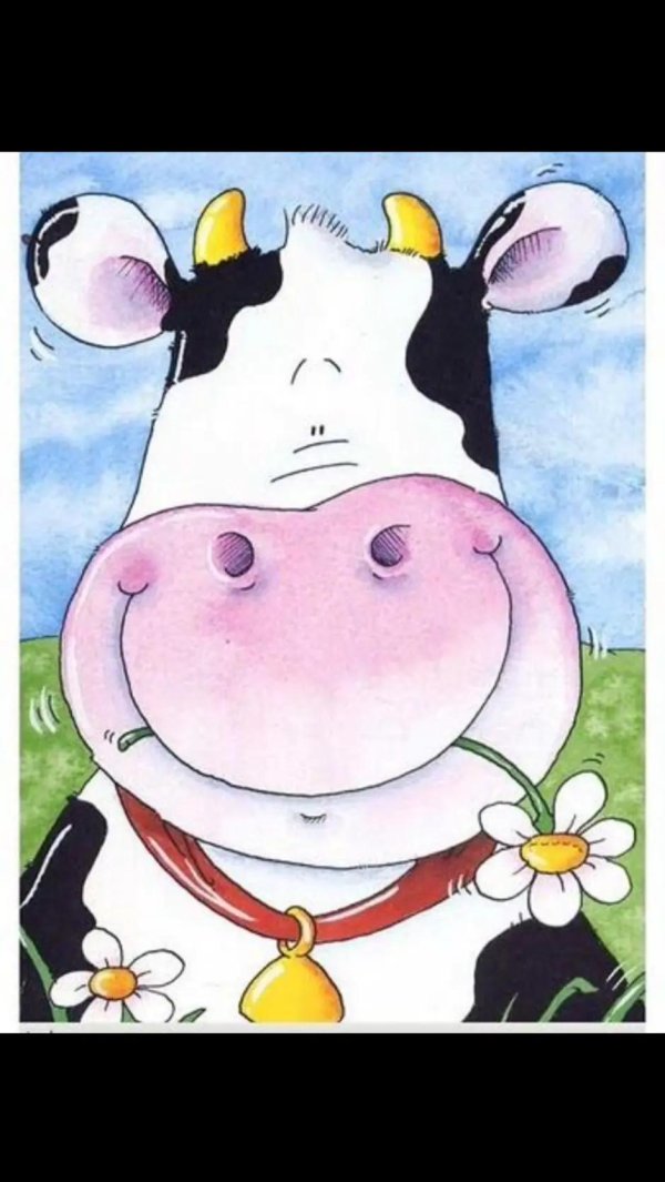корова рисунки
