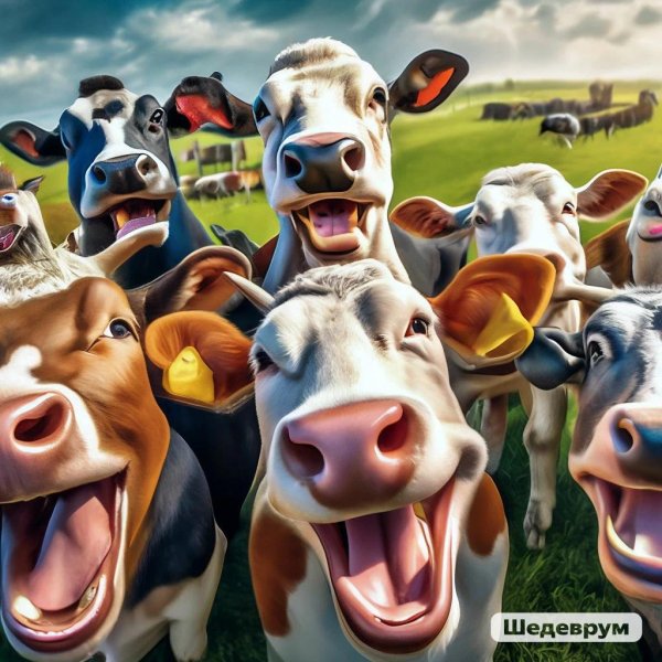 улыбка коровы