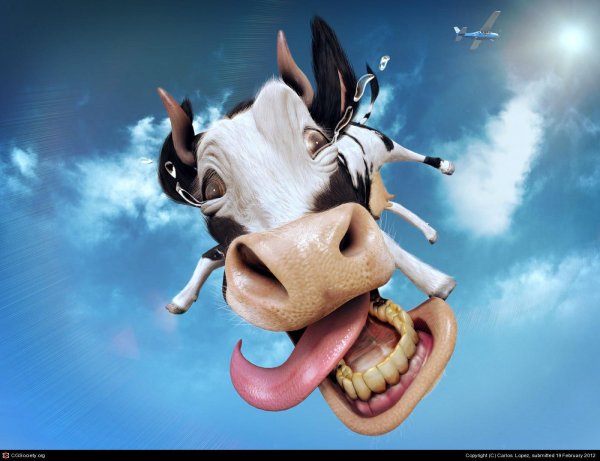 улыбка коровы