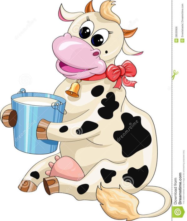 мультяшная коровка