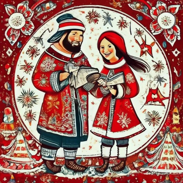 рождество христово лубок