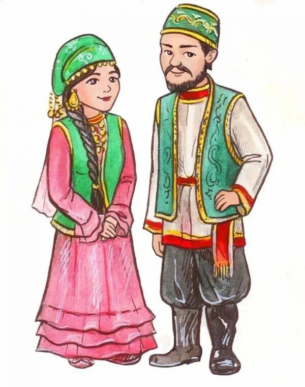 народный национальный костюм татаров
