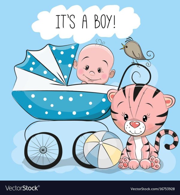 открытка its a boy
