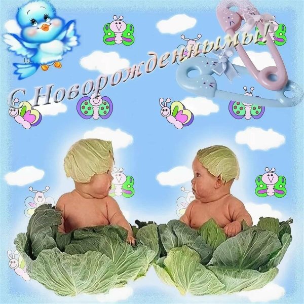 с днём рождениядвойняшек