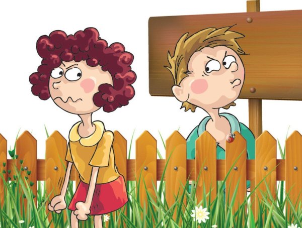 мультяшный забор