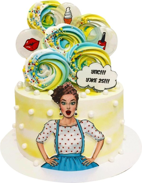 торт женщине прикольный