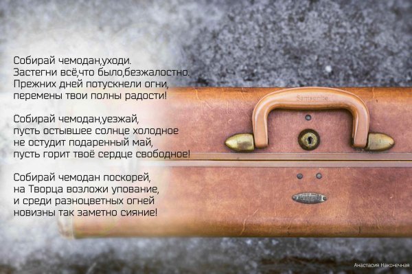 стих про чемодан