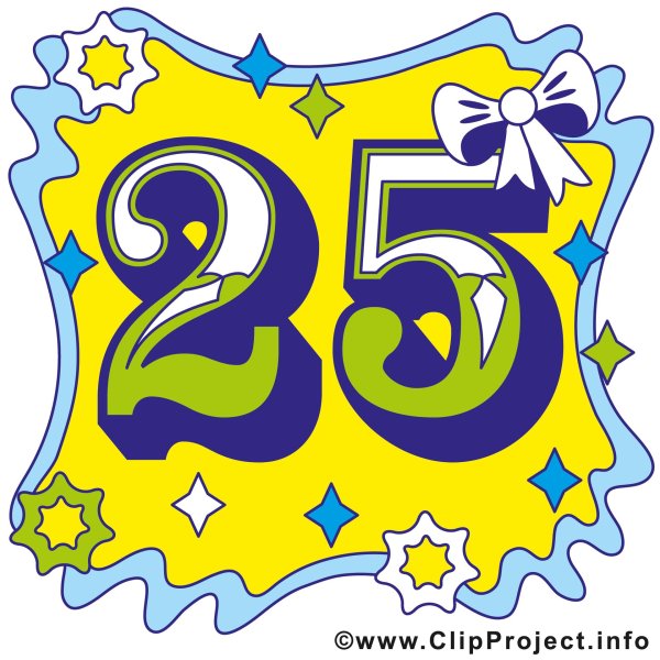 цифра 25 красивая