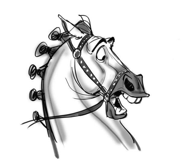 рапунцель конь максимус