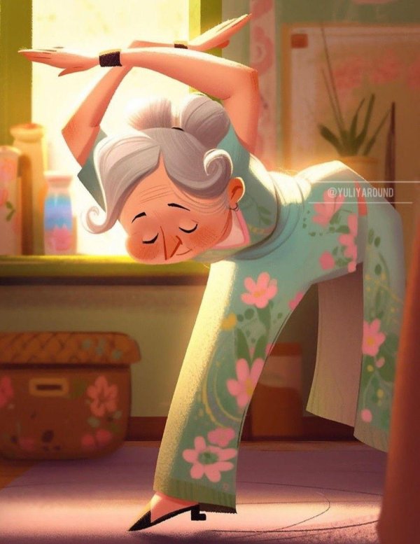 рисунок старушки