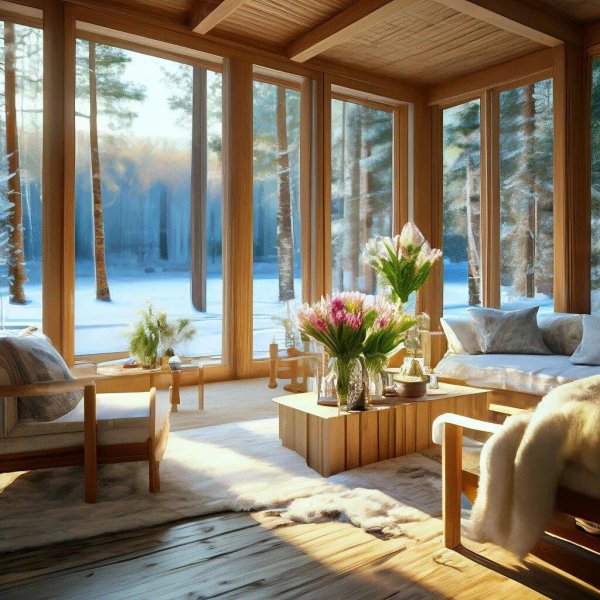 интерьер веранды