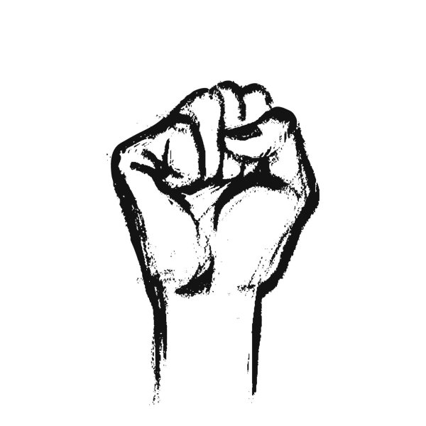 раскраска кулак