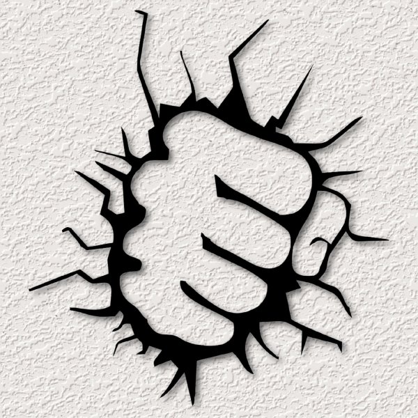 кулак трафарет