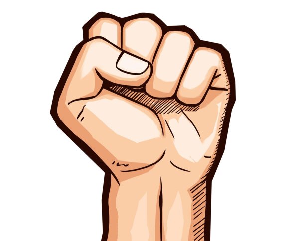 кулак без фона