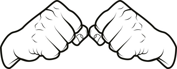 кулаки рисунок